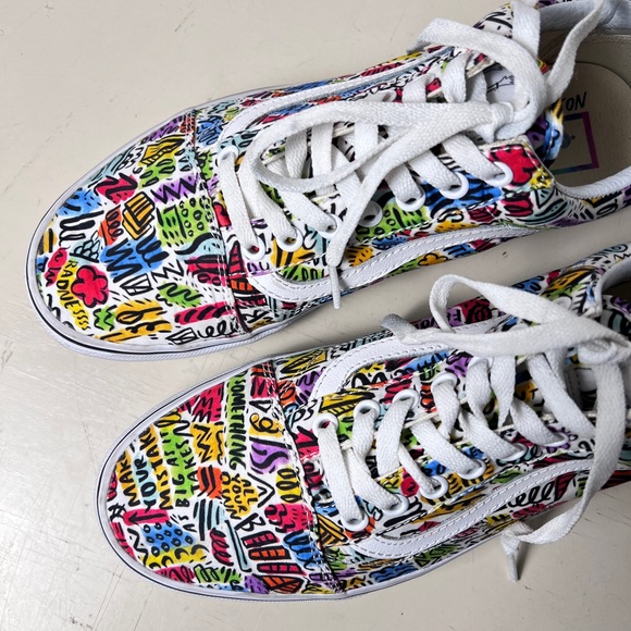Vans x Dallas Clayton Doodle Lace-Up Low Top Sneakers Unisex M 9 / W 10.5 - Picture 3 of 11